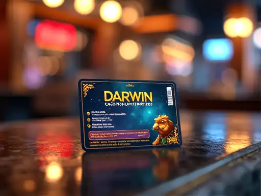 Support chat and ticket-flow visual for Darwin Casino