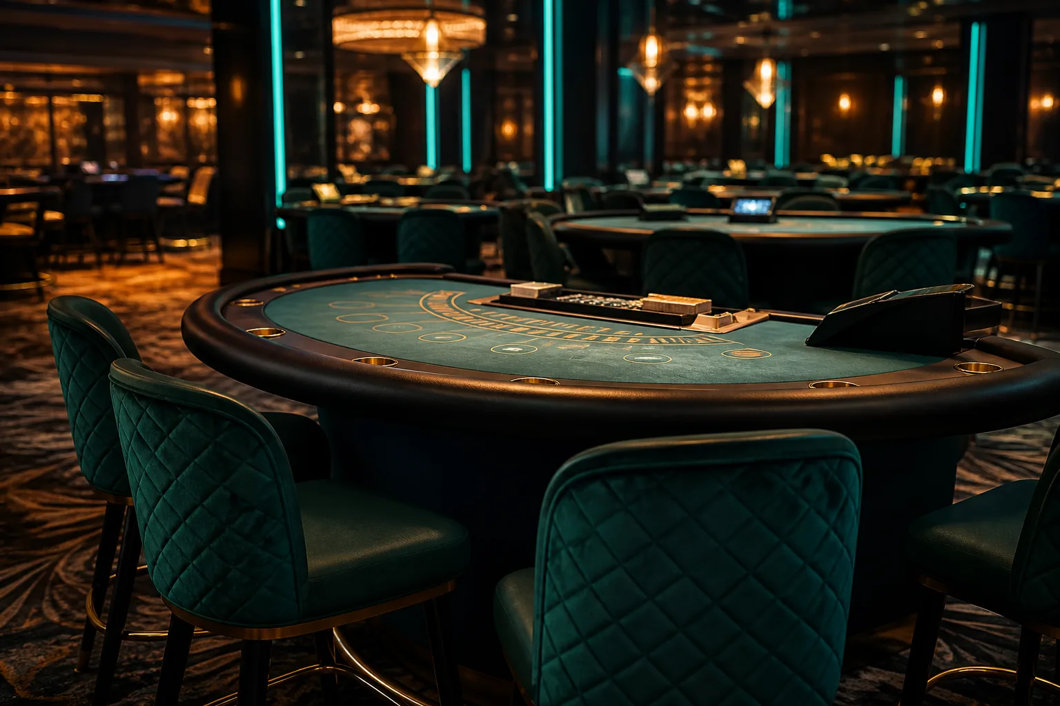 Table and live game categories in an Darwin Casino-style lobby